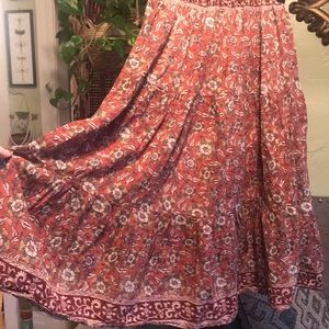 Small Earth Toned Flowy Skirt